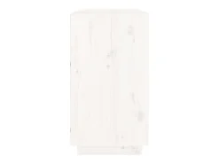 Aparador Blanco 100x40x75 cm Madera Maciza de Pino