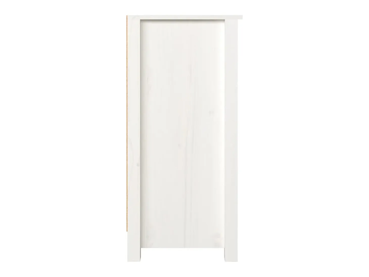 Aparador Blanco 100x35x74 cm Madera Maciza de Pino