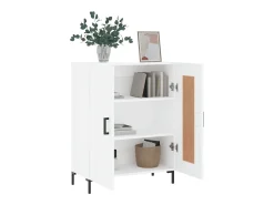 Aparador blanco 69,5x34x90 cm madera de ingeniería
