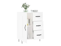 Aparador blanco 69,5x34x90 cm madera de ingeniería
