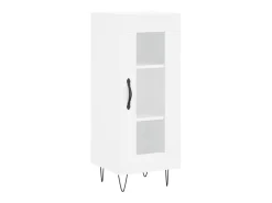 Aparador blanco 34,5x34x90 cm madera de ingeniería