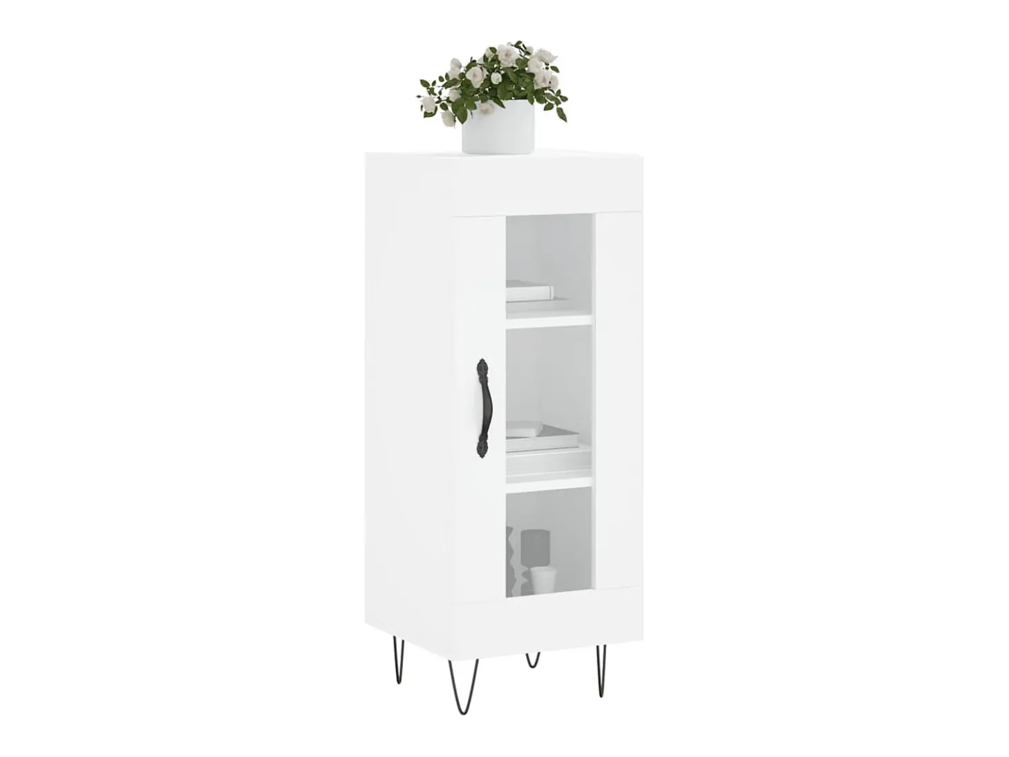 Aparador blanco 34,5x34x90 cm madera de ingeniería