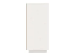 Aparador Blanco 60x35x80 cm Madera Maciza de Pino