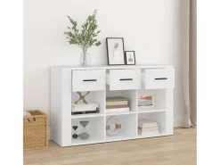 Aparador Blanco 100x30x59,5 cm Madera de Ingeniería