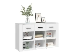 Aparador Blanco 100x30x59,5 cm Madera de Ingeniería