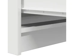 Aparador blanco 37,5x35x76 cm madera de ingeniería