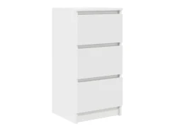 Aparador blanco 37,5x35x76 cm madera de ingeniería