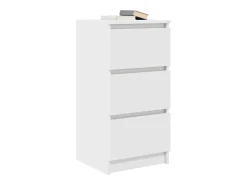 Aparador blanco 37,5x35x76 cm madera de ingeniería