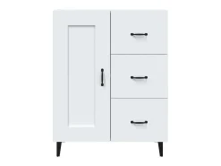 Aparador blanco 69,5x34x90 cm Madera de ingeniería
