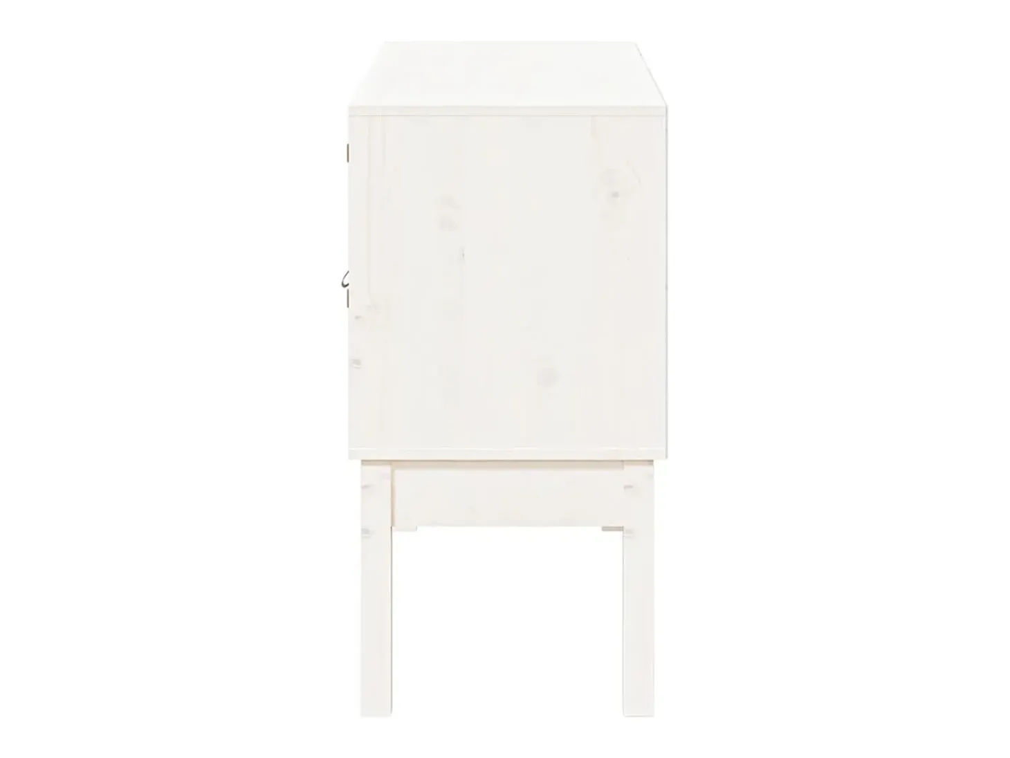 Aparador Blanco 110x40x78 cm Madera Maciza de Pino