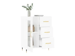 Aparador blanco 69,5x34x90 cm madera de ingeniería