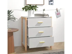 Aparador blanco 62x38x70 cm Madera de ingeniería