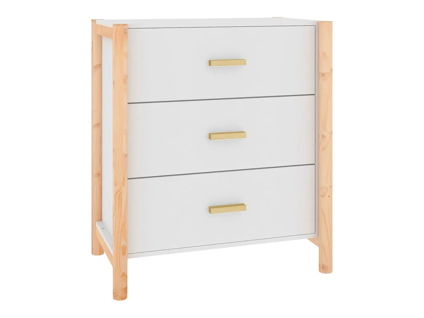Aparador blanco 62x38x70 cm Madera de ingeniería