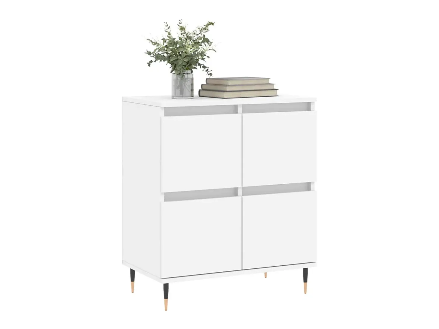Aparador Blanco 60x35x70 cm Madera de Ingeniería