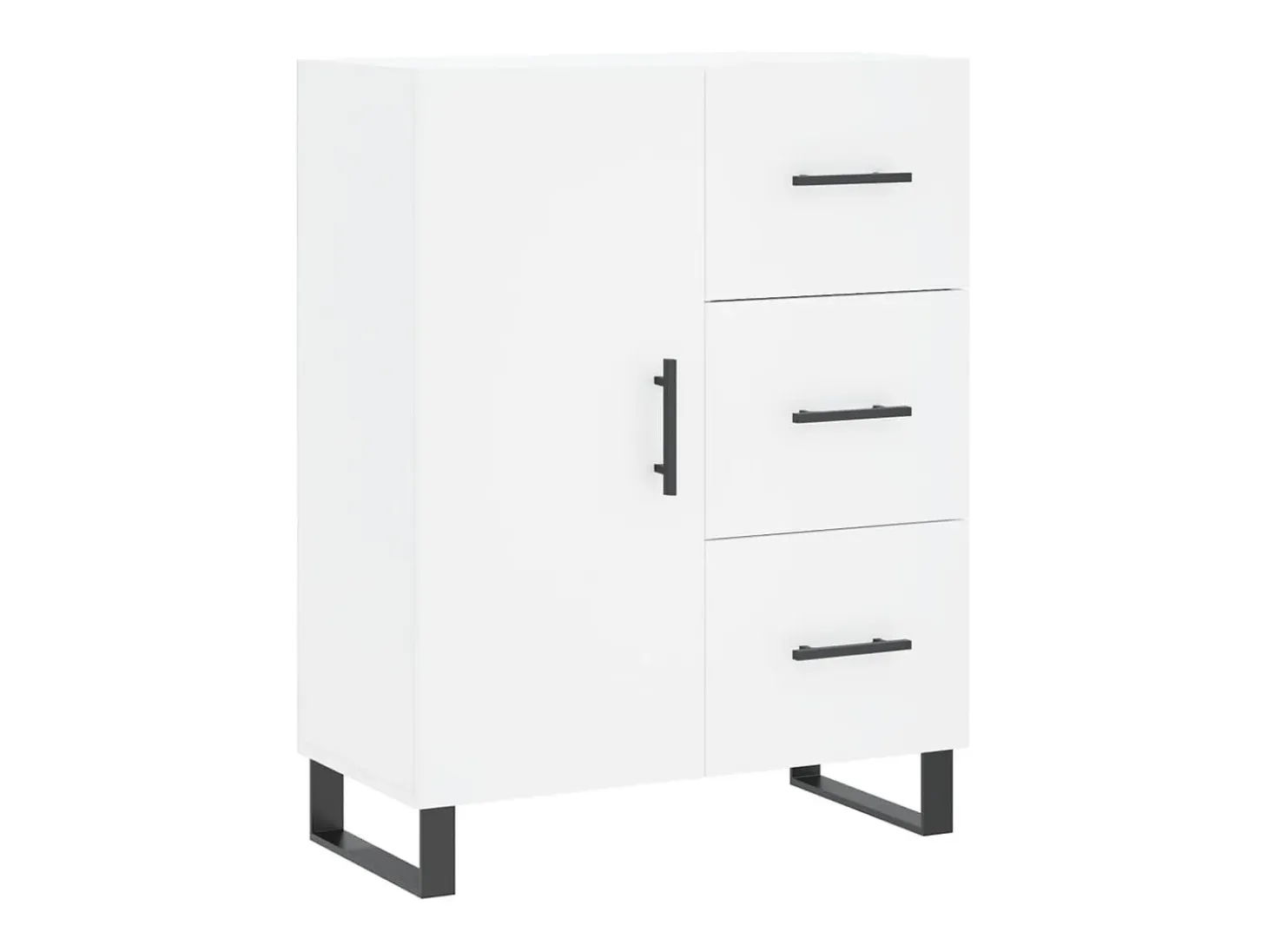 Aparador blanco 69,5x34x90 cm madera de ingeniería