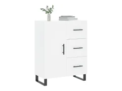 Aparador blanco 69,5x34x90 cm madera de ingeniería