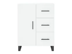 Aparador blanco 69,5x34x90 cm madera de ingeniería