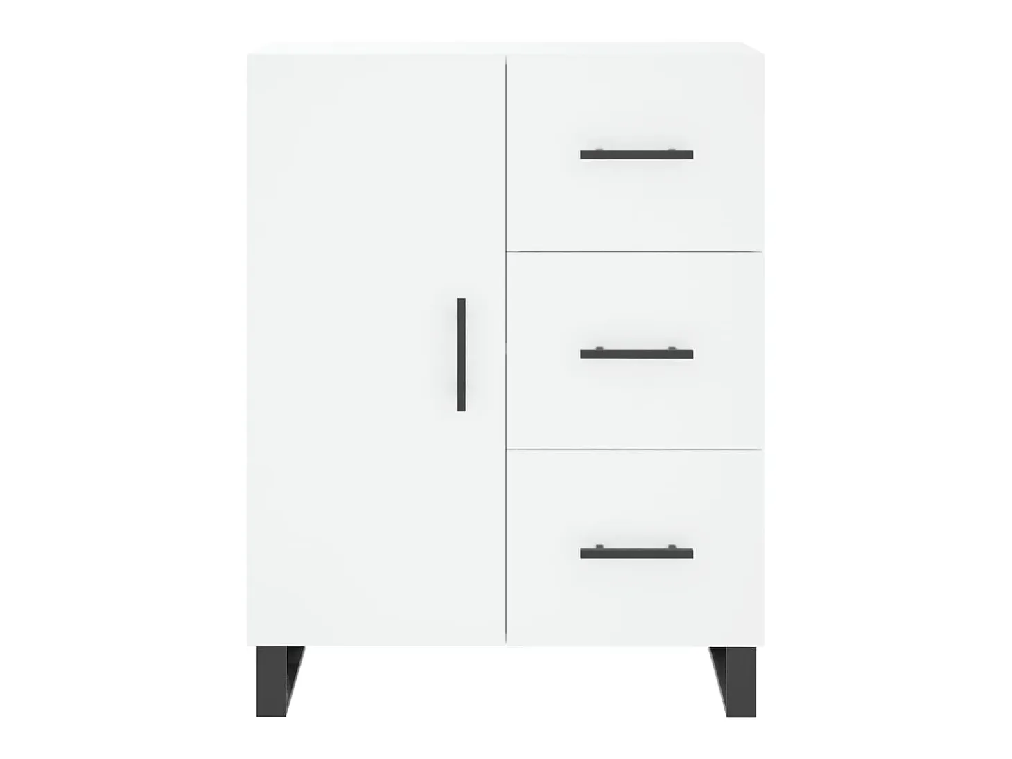 Aparador blanco 69,5x34x90 cm madera de ingeniería