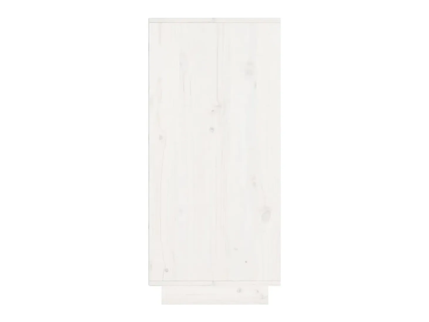 Aparador Blanco 60x34x75 cm Madera Maciza de Pino