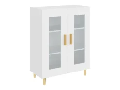 Aparador blanco 69,5x34x90 cm madera de ingeniería