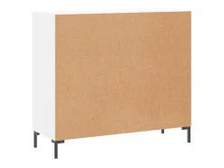 Aparador blanco 90x34x80 cm madera contrachapada