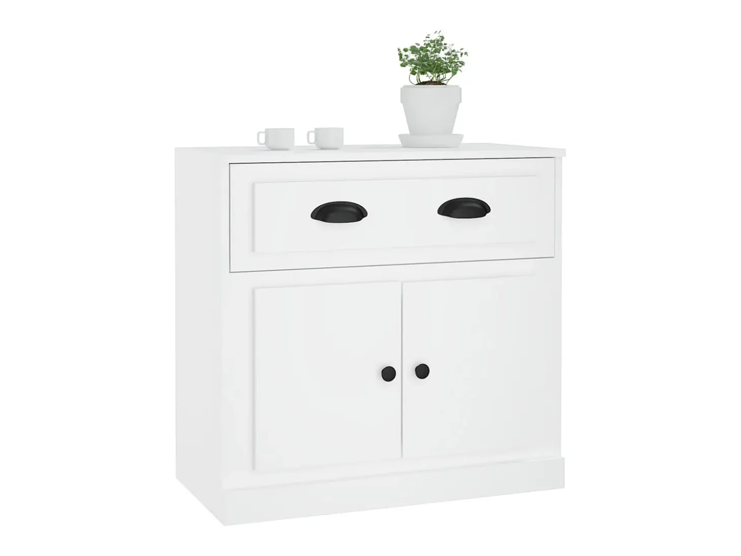 Aparador blanco 70x35,5x67,5 cm madera de ingeniería
