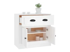 Aparador blanco 70x35,5x67,5 cm madera de ingeniería