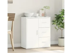 Aparador blanco 60x31x70 cm madera contrachapada