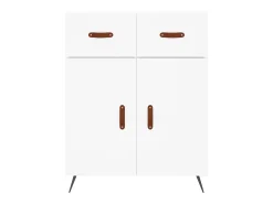 Aparador blanco 69,5x34x90 cm madera de ingeniería
