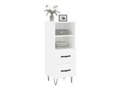 Aparador blanco 34,5x34x90 cm madera de ingeniería