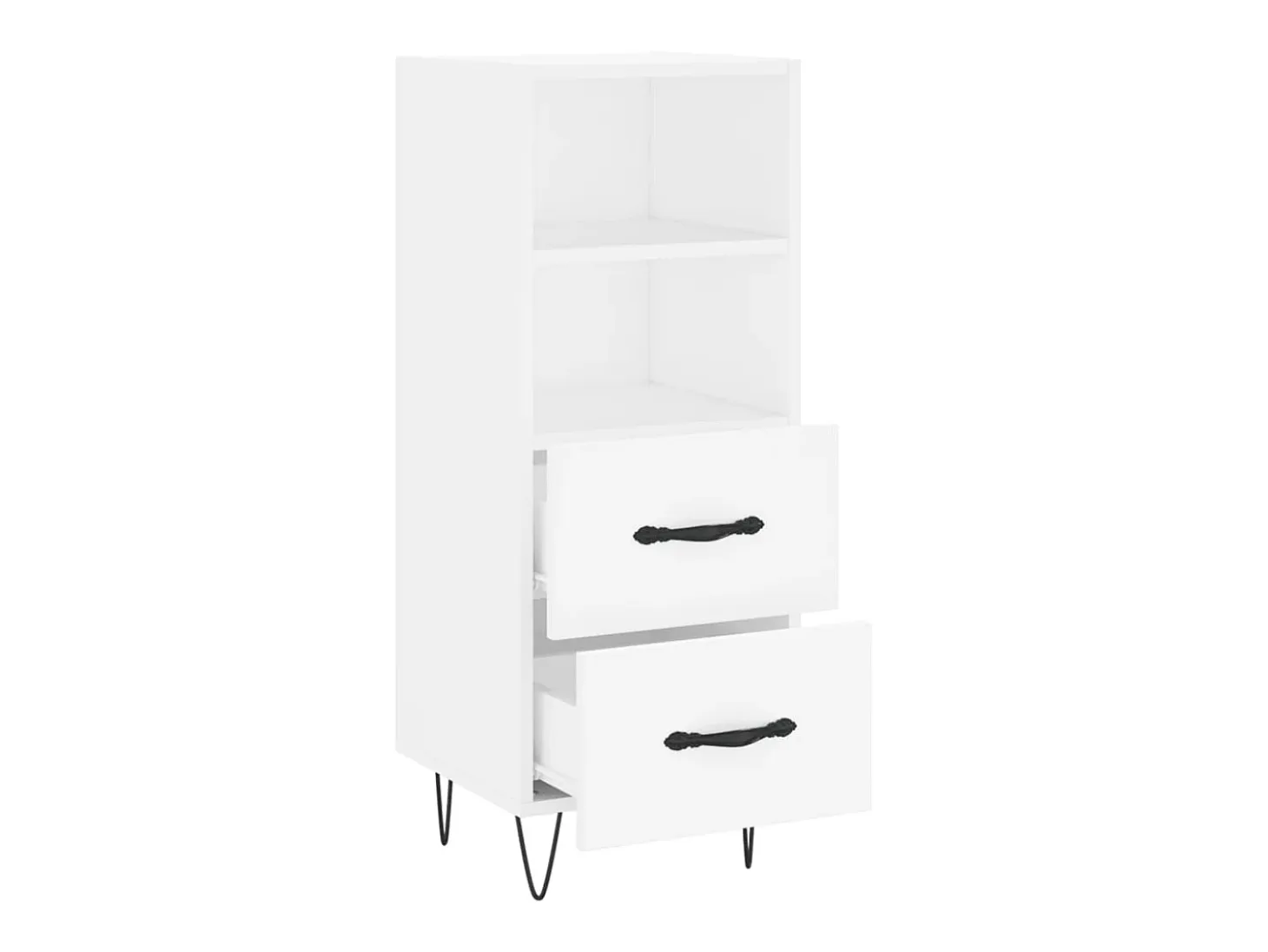 Aparador blanco 34,5x34x90 cm madera de ingeniería