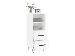 Aparador blanco 34,5x34x90 cm madera de ingeniería