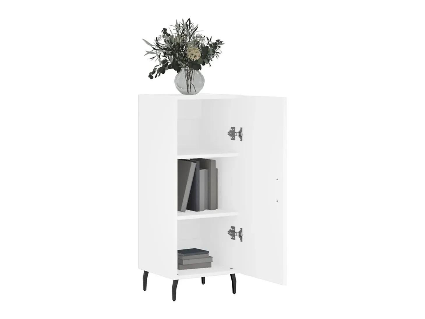 Aparador blanco 34,5x34x90 cm madera de ingeniería