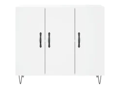 Aparador blanco 90x34x80 cm madera contrachapada