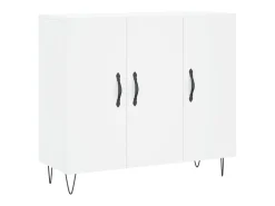 Aparador blanco 90x34x80 cm madera contrachapada