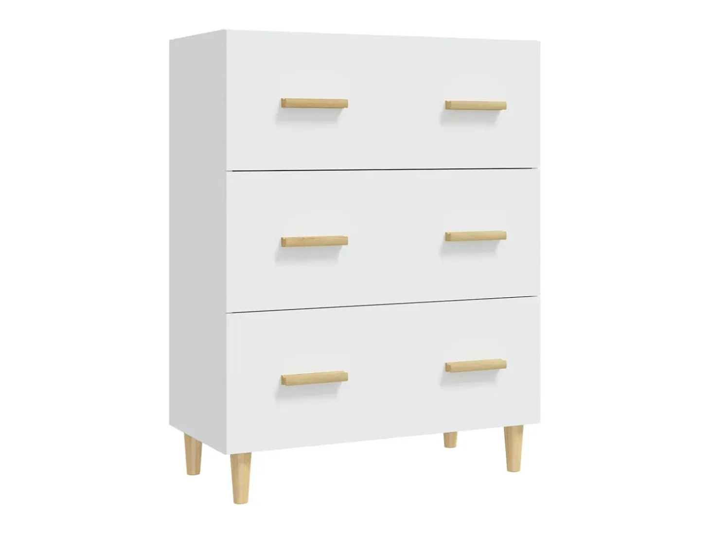 Aparador Blanco 70x34x90 cm Madera de Ingeniería