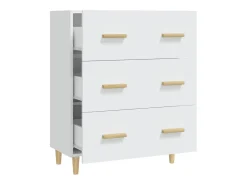Aparador Blanco 70x34x90 cm Madera de Ingeniería