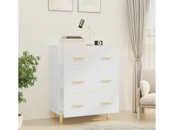 Aparador Blanco 70x34x90 cm Madera de Ingeniería