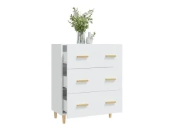 Aparador Blanco 70x34x90 cm Madera de Ingeniería
