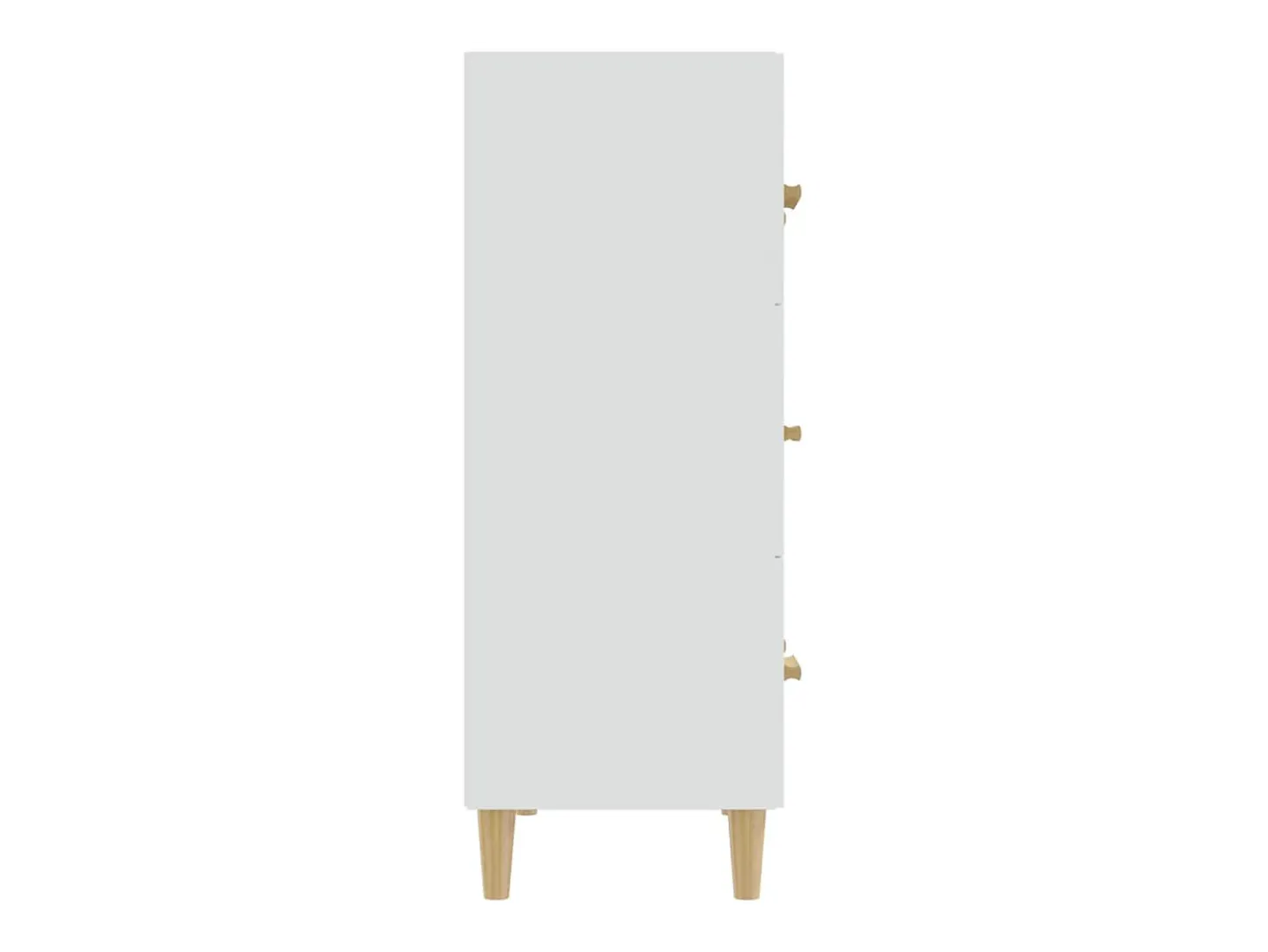 Aparador Blanco 70x34x90 cm Madera de Ingeniería
