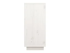 Aparador Blanco 60x34x75 cm Madera Maciza de Pino