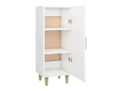 Aparador blanco 34,5x34x90 cm Madera de ingeniería