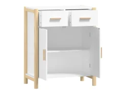 Aparador blanco 62x38x75 cm Madera de ingeniería