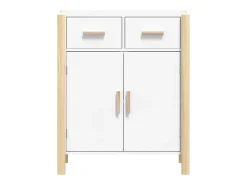 Aparador blanco 62x38x75 cm Madera de ingeniería