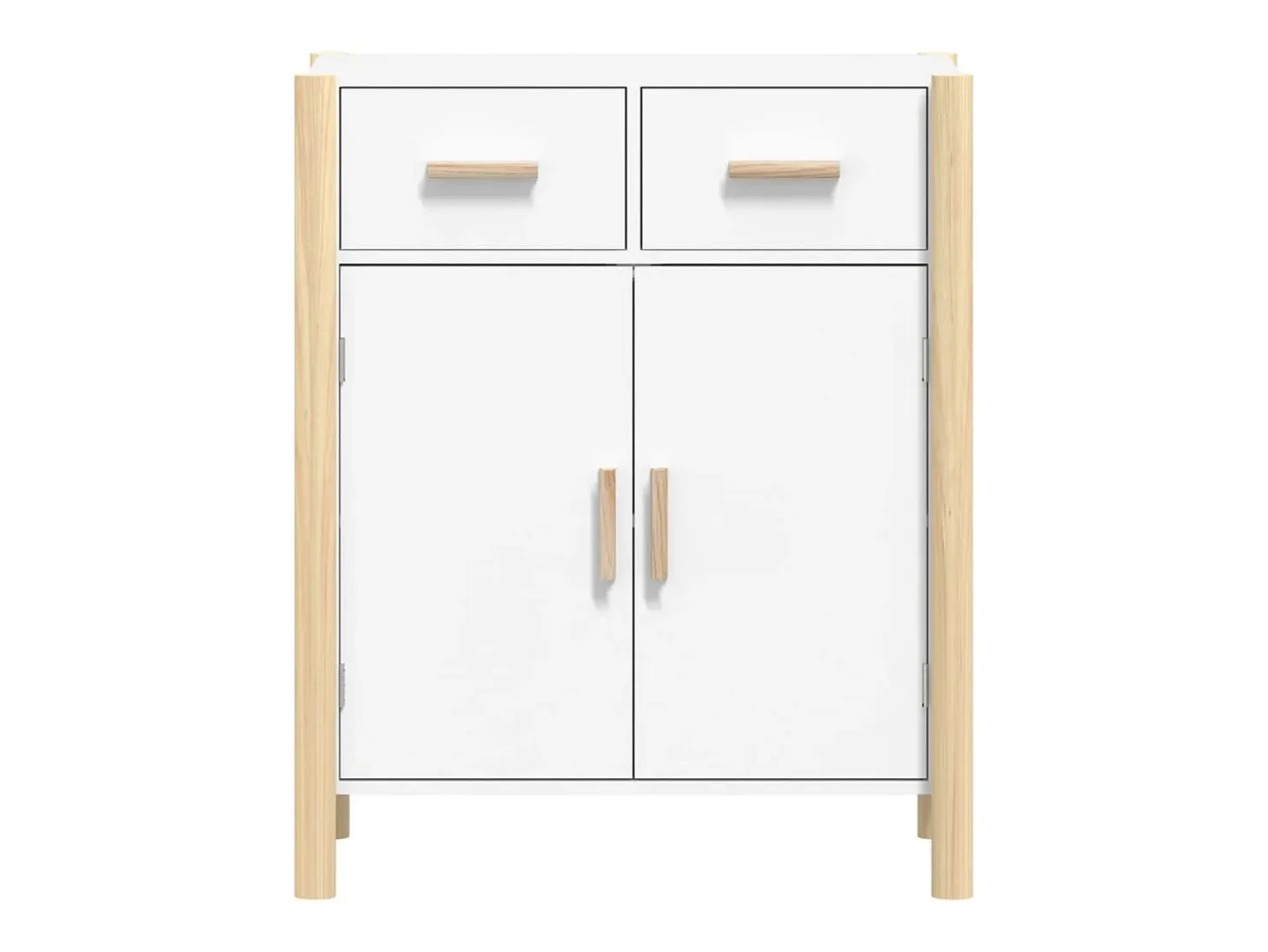 Aparador blanco 62x38x75 cm Madera de ingeniería
