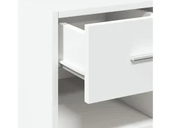 Aparador blanco 40x42,5x93 cm madera contrachapada