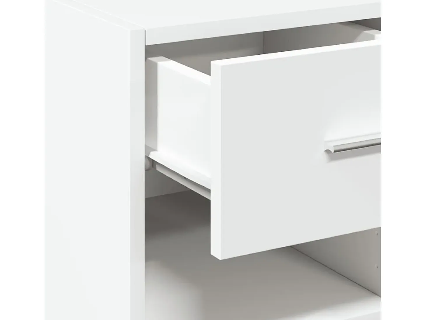 Aparador blanco 40x42,5x93 cm madera contrachapada