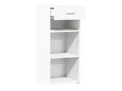 Aparador blanco 40x42,5x93 cm madera contrachapada