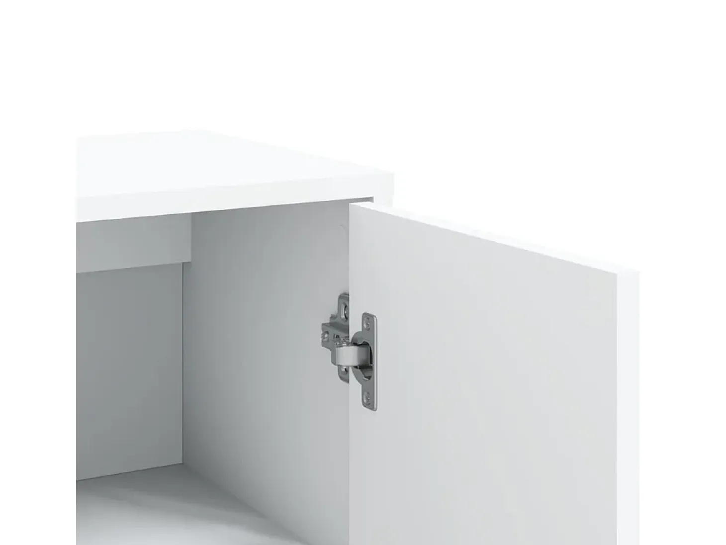 Aparador blanco 60x31x84 cm madera contrachapada
