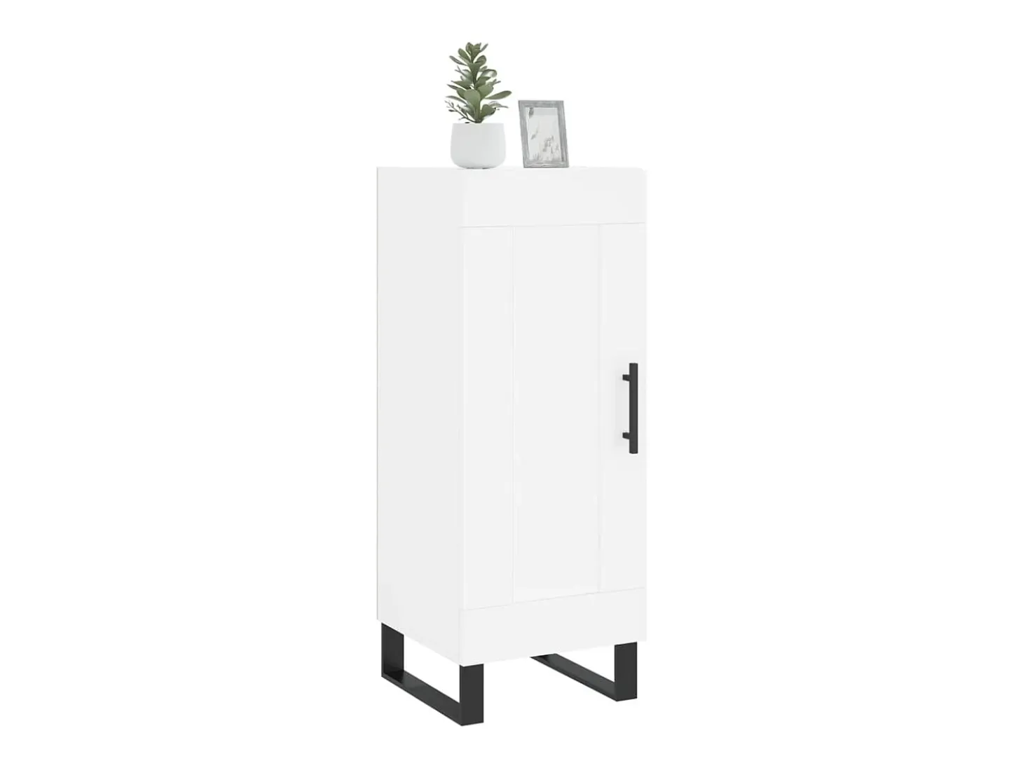 Aparador blanco 34,5x34x90 cm madera de ingeniería